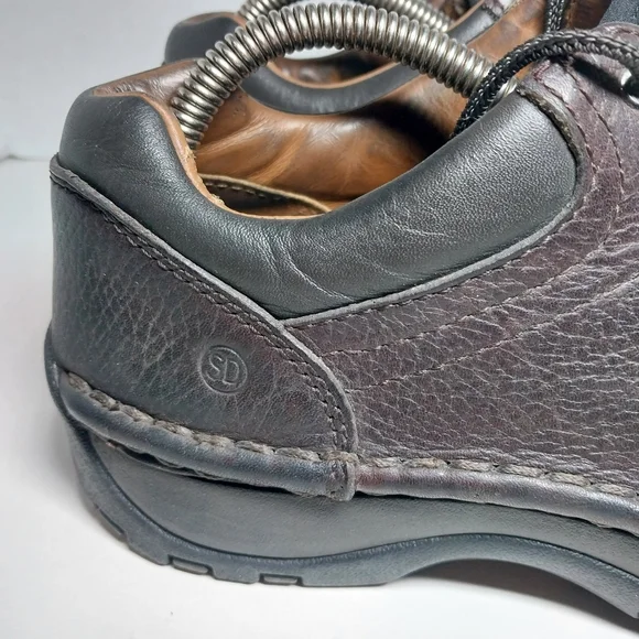 Red Wings Womens 8 Oxford Brown Leather Slip Resistant lace up steel toe shoes - Picture 6 of 16